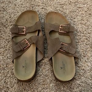 American Eagle Olive Green Sandals